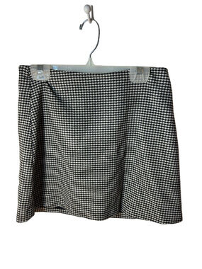 Wilfred Aritzia Black and White Houndstooth Wool Cashmere A-Line Skirt size 6